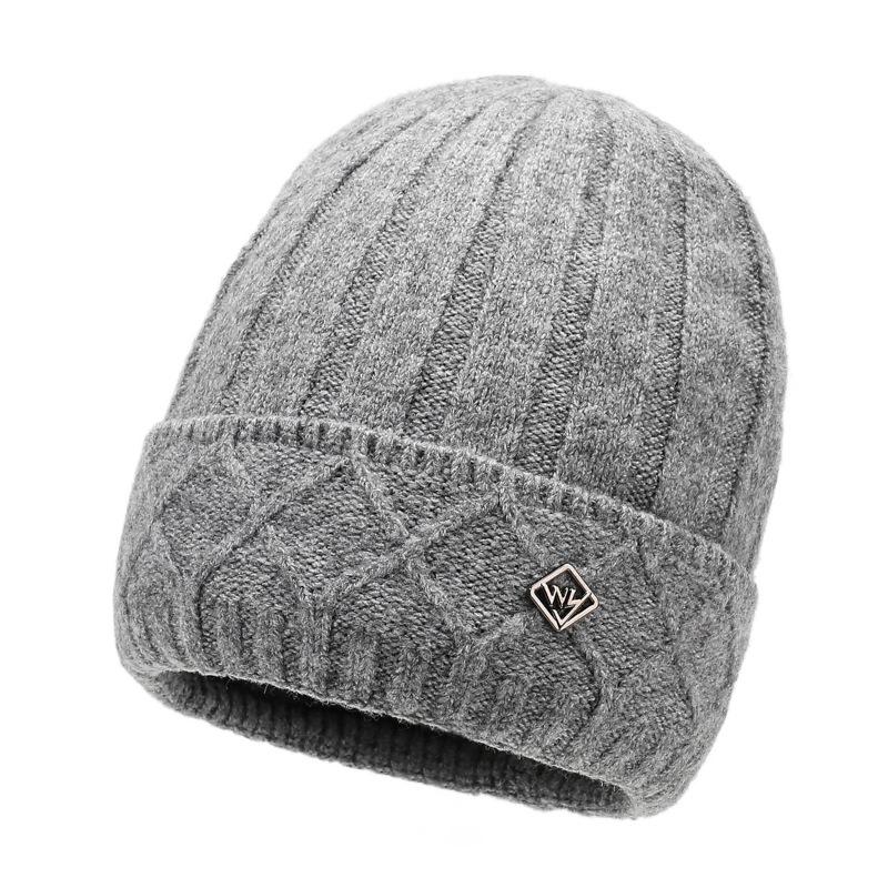 Wool Hat Men's Outdoor Hat Warm Hat British Style Knitted Hat