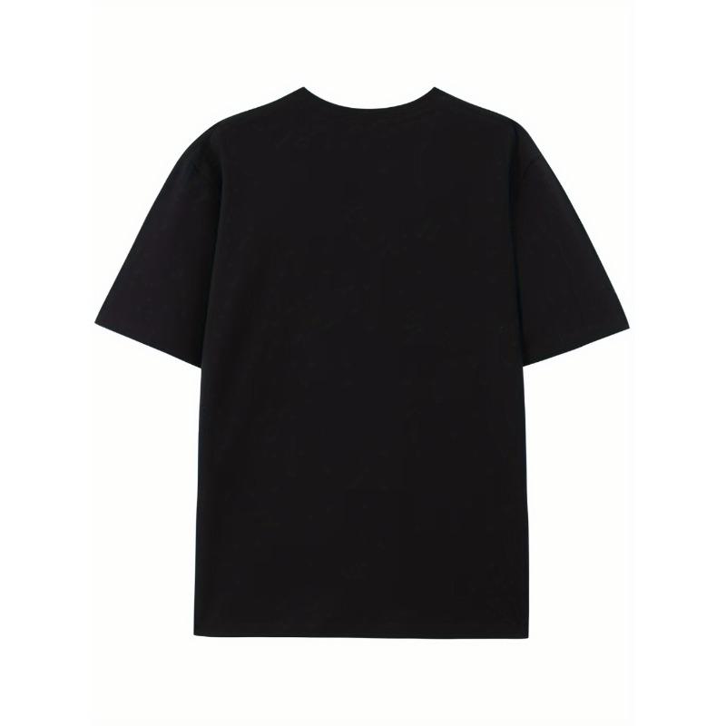 European sizes Bowling Print T-Shirt Bowling Print Men's Crew Neck Short Sleeve T-Shirt - Casual Vacation Camping Holiday Comfortable Summer