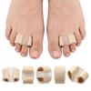 Double Hole Bunion and Cross-Toe Separator Sleeve with Auxiliary Sticker