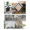 Good-Tier Vinyl Record Storage Desktop Display Rack Desktop Bookshelf CD Display Stand Desktop Magazine Bookshelf