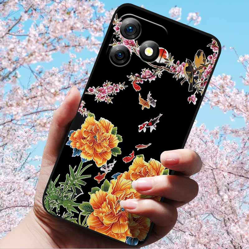3D Relief Embossed Retro For Ulefone Note 18 Ultra Cases Soft Silicone Back Cover Cases For Ulefone Note 18 Ultra 3D Relief Case