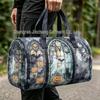 3D Gothic Buntglasdruck Halloween Sporttasche - Multifunktionale Reisetasche