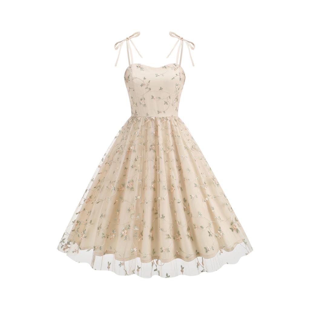 Women's Fashion Color  Sleeveless Dress