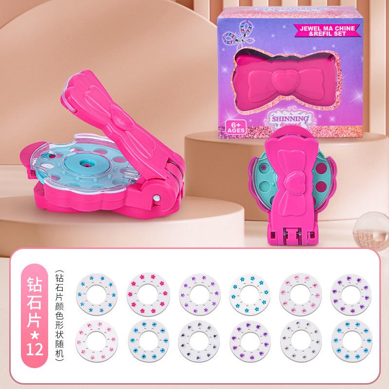 

Bling Diamond Hair Styler Toy – Magic Gem Stud Machine for Girls, DIY Hair Rhinestone Applicator, Kids Pretend Play Beauty Kit