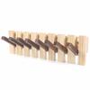 Wall-mounted Coat Rack Wooden Hanger Wall Coat Rack with 8 Hooks