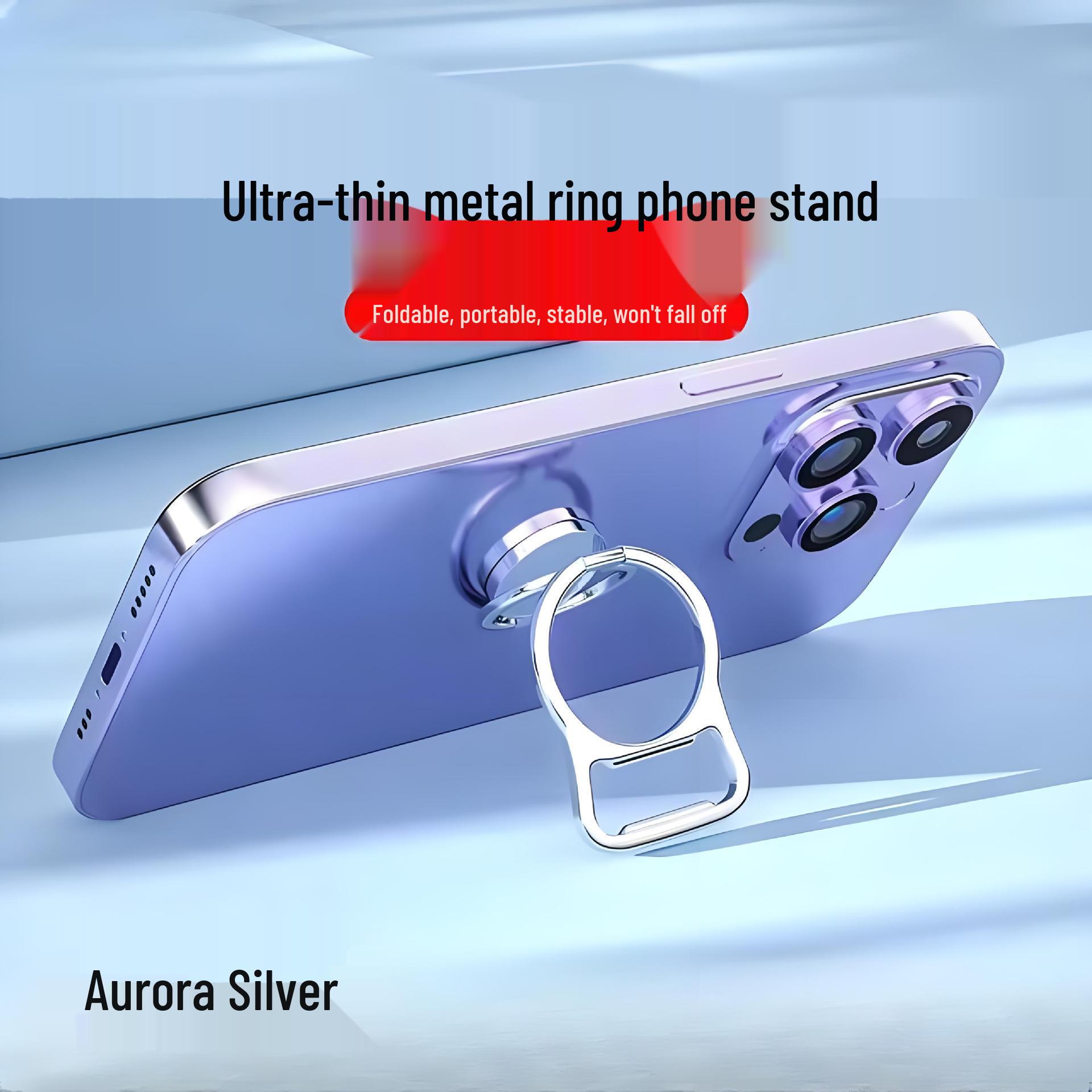 Portable Foldable Phone Stand & Bottle Opener with Finger Ring Holder