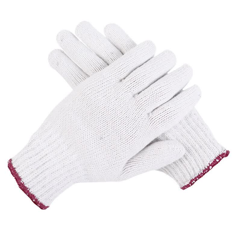 White Cotton Work Gloves