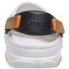 Crocs All-Terrain Clog Plastic Sneaker Sandals Unisex White Orange