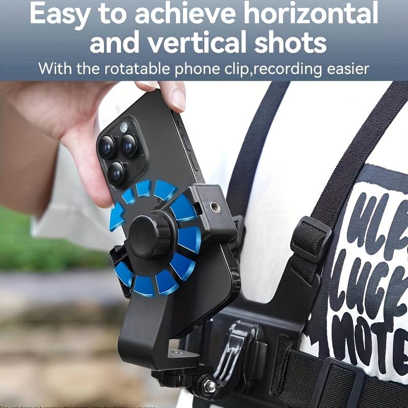 1pc Adjustable Chest Strap Headband,First-Person Perspective for Mobile Phones, Sports Camera Mounting, Cycling Gear