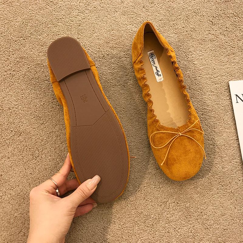 Fashion Footwear Shallow Ladies Flats Slip On Shoes Soft Casual Female Butterfly-Knot Fashion Round Toe Women Ballet Flats Shoes lady