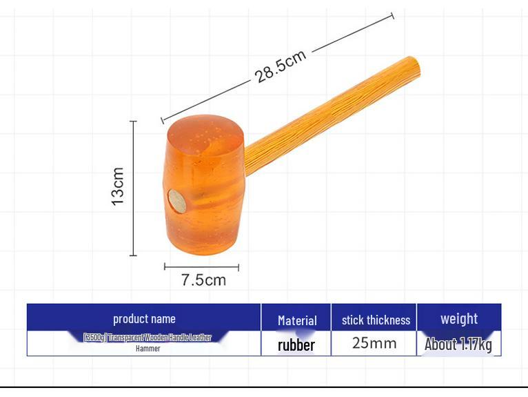 Multifunctional Soft Rubber Mallet for Tiling and Decoration