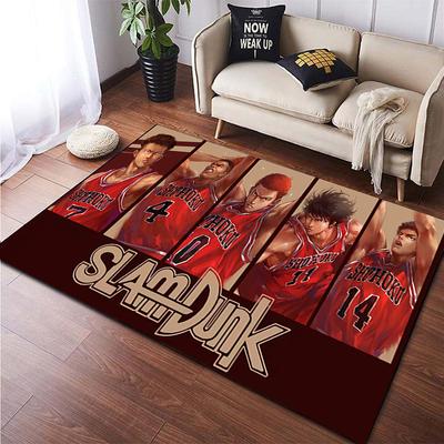 Slam Dunk Digital Painting Carpet for Living Room Large Area Rug Black Soft Carpet Home Decoration Mats Boho Rugs Picnic