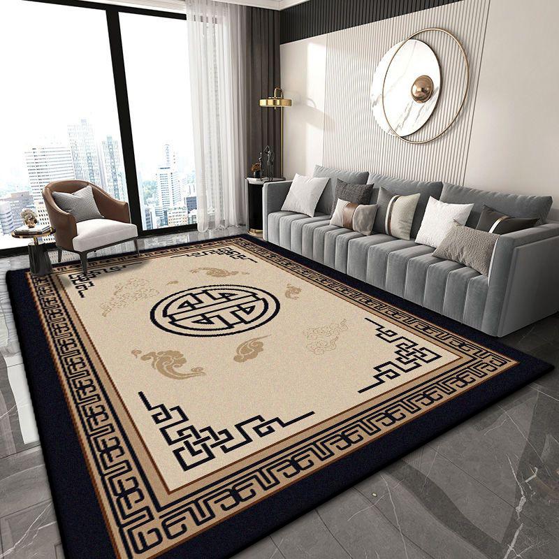 

Chinese Style Classical Living Room Carpet Decoration Home Coffee Tables Easy Cleaning Rugs Bedroom Cloakroom Antiskid Floor Mat 60x90cm