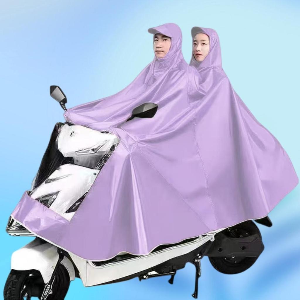 Capa de Montura Impermeable Tallas Grandes para Jinetes Individuales/Dobles - Gruesa, Protección Anti-Lluvia Fuerte para Patinetes Eléctricos y Motocicletas.