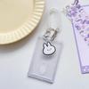 Transparent Credit ID Bank Card Holder Acrylic Photocard Photo Case Organizer Cartoon Key Chain Pendant Passport Pocket Sleeve
