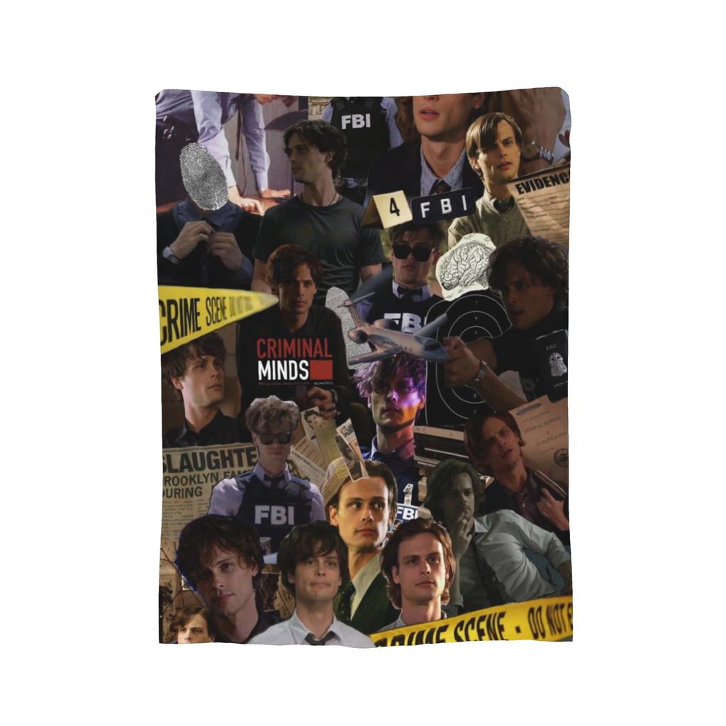 Super Soft Criminal Minds Spencer Reid Throw Blanket Premium Flannel Fleece Lightweight Bed Blanket Fuzzy Plush Bedspread