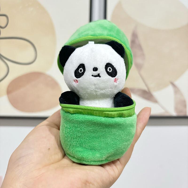 Adorable Panda Plush Keychain Soft And Cuddly Animal Toy Miniature