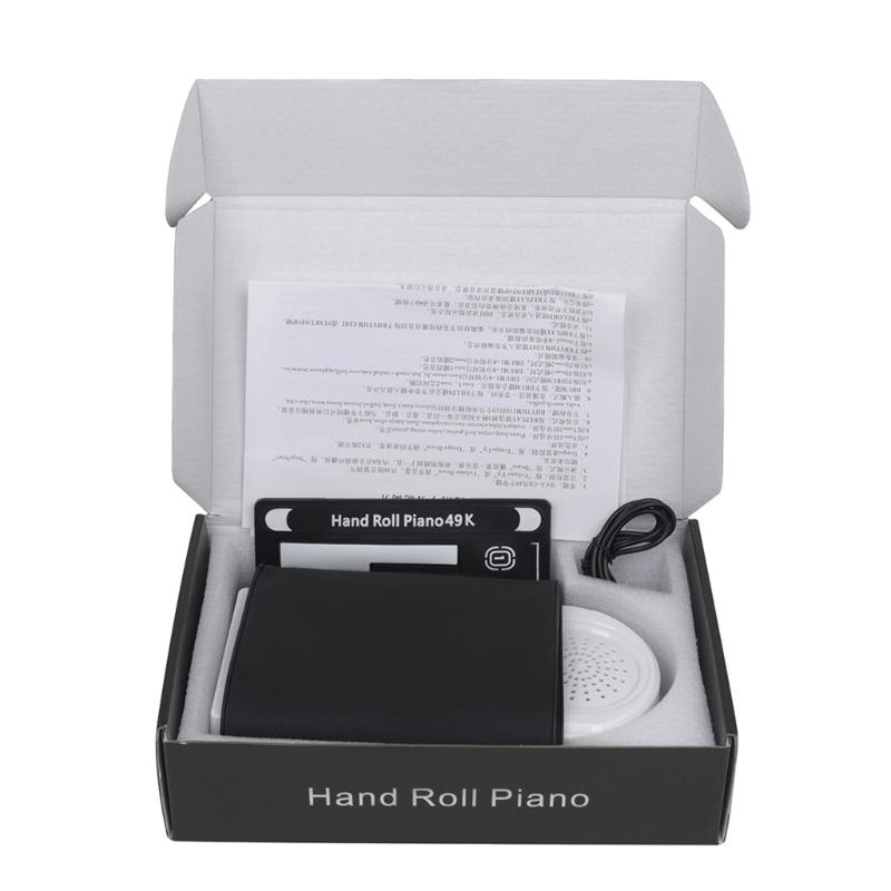 Multifunctional 49 Key Roll Up Piano Foldable Portable Electronic Piano Music Instrument for Beginner Kid Adult