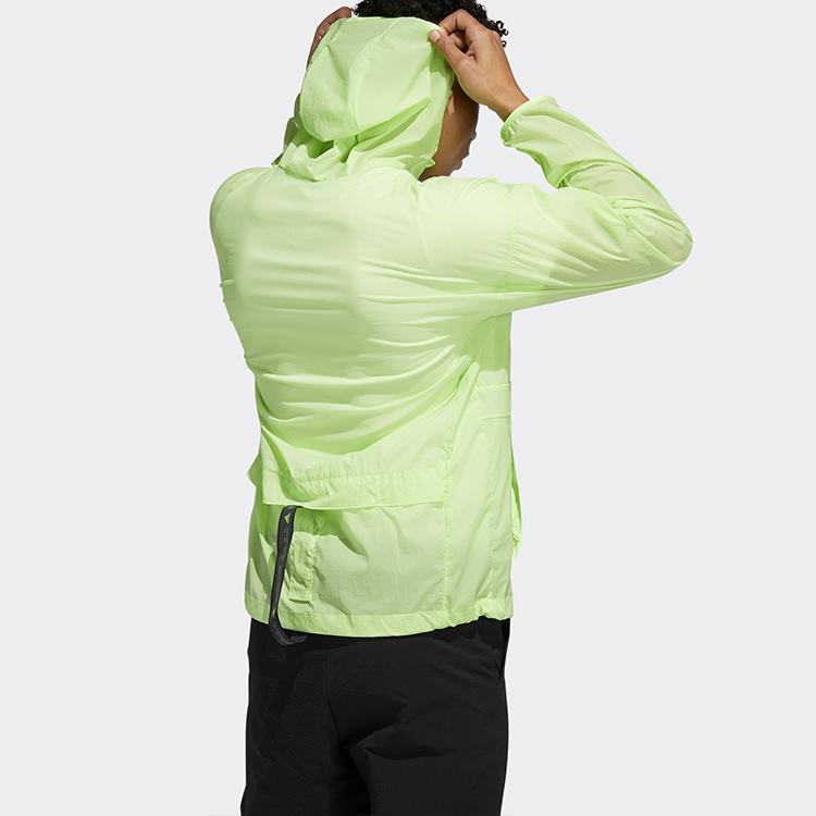 Adidas Sporty Hooded Jacket Men Outerwear Signal-Green FT2780