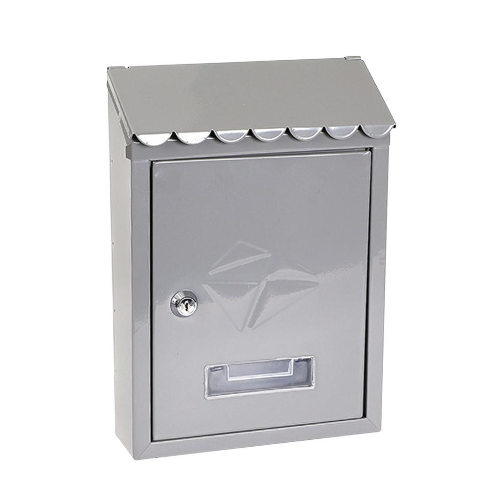 Cassetta Postale da Parete Montaggio a Parete Cassetta Postale con Serratura con Chiave Facile da Installare Cassetta per Lettere Cassette Postali Esterno per Casa Ufficio Cancello