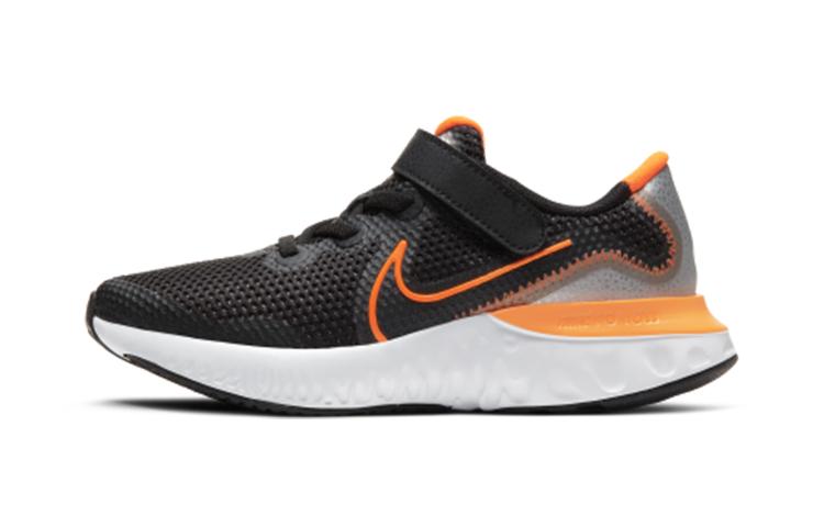 Nike Renew Run Black Total Orange PS CT1436-001 28