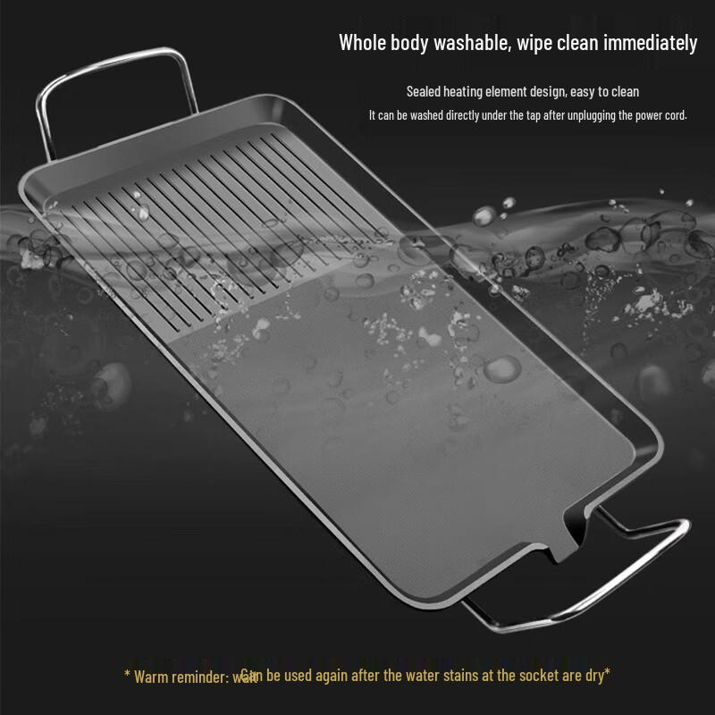 Multi-functional Electric BBQ Griddle with 9-Piece Accessory Set