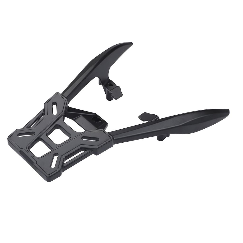 Motorrad Gepäckträger hinten Aluminiumlegierung Viel Stauraum Mattschwarzes Finish Gepäckträger