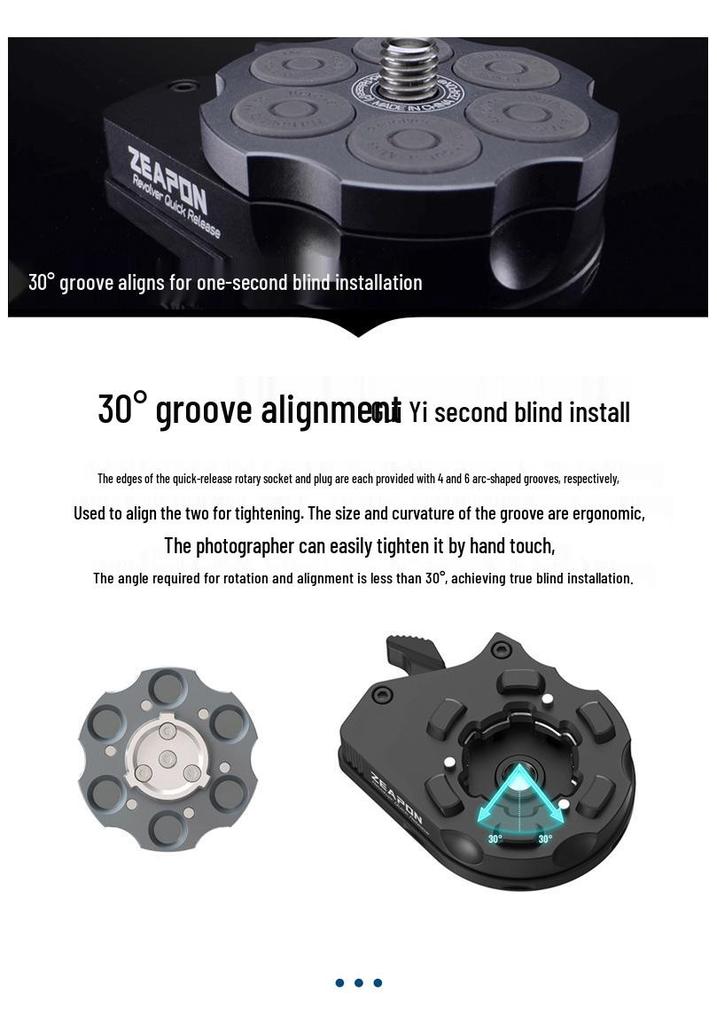 ZEAPON AI-H1 Universal Slider Tripod Monitor Camera Head