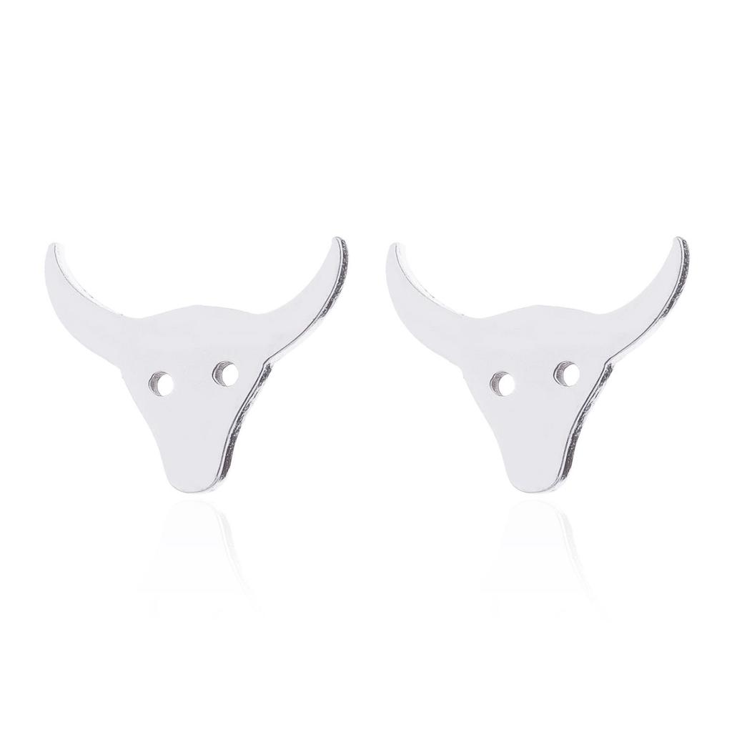 Personalized Zodiac Bull Head Cartilage Earrings for Women - Year of the Ox Birthday Gift, In Stock