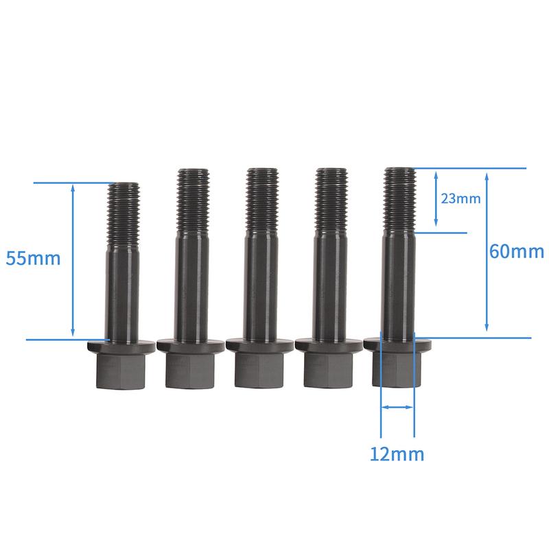 Motorcycle Swingarm Wheel Axle Bolts Titanium Single Rocker Screws for BMW K75 K100 Cafe Racer Scrambler Custom