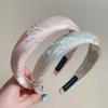 Retro Satin Jacquard Hair Hoop Sweet Exquisite Headband Vintage Chinese Embroidery Headband  Girls