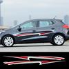 2 VNT. KIA CEED Automobilio Lipdukai Durų Šoninės Juostelės Lipdukų Rinkinys Vandeniui Atsparūs PVC Lipdukai Vinilinė Plėvelė Automobilio Aksesuarai Išorės Apdaila