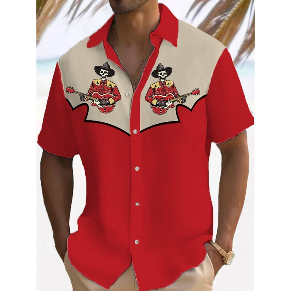 

Мужская рубашка Летняя Повседневная Модная Рубашка с Коротким Рукавом 3D Принт Свободная Дышащая Гавайская Рубашка 5XL