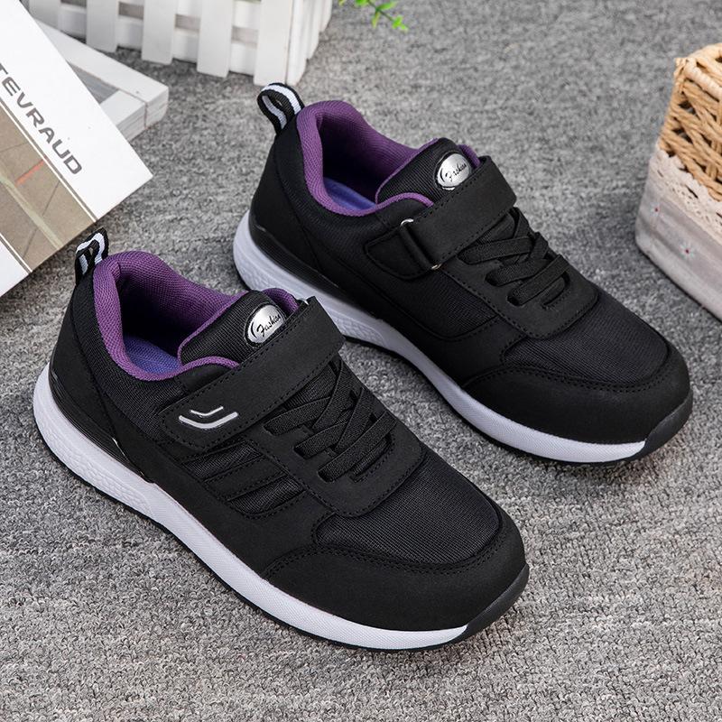 

Elderly shoes female mother shoes foot strength middle-aged and elderly walking shoes autumn and winter widening Velcro soft sole lightweight dad sho 45