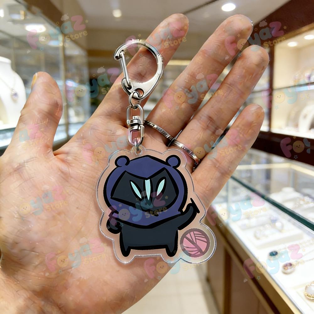 Cartoon Game Sage Chamber Keychain for Accessories Omen Jett Bear Key Ring Jewelry Fans Friends Birthday Gifts