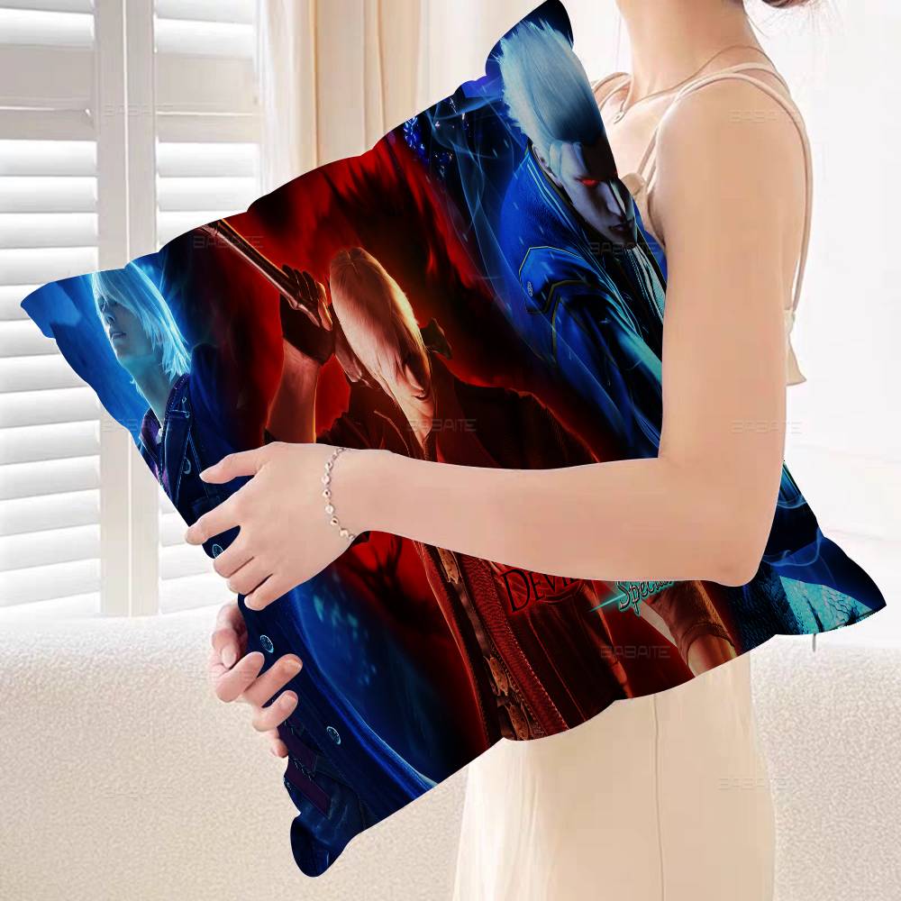 D-Devil May Cry DMC Personalized Pillow Dust Cover Bedroom Kids Party Decoration Pillowcase Birthday Children Gift