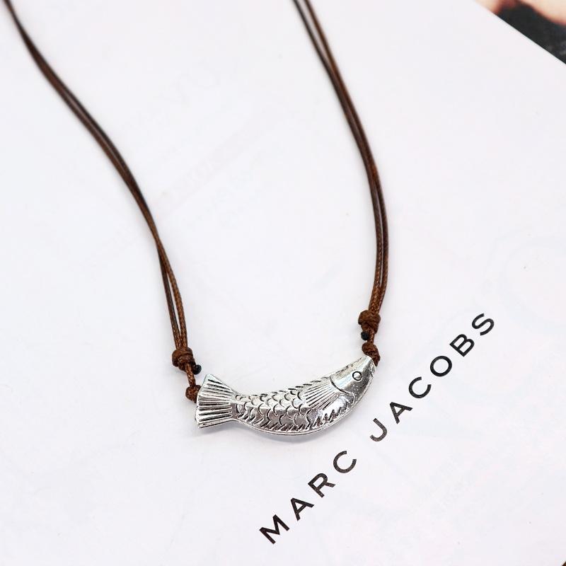 Retro Small Fresh Mori Minimalist Necklace, Ethnic Style Antler Pendant, Couple Versatile Long Sweater Chain Accessories