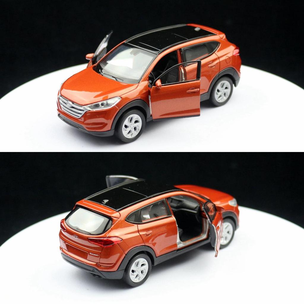 1/36 Hyundai Tucson SUV Spielzeugautomodell Welly Diecast Alloy Vehicle Miniatur Pull Back Collection Geschenk für Kinder Jungen Kind
