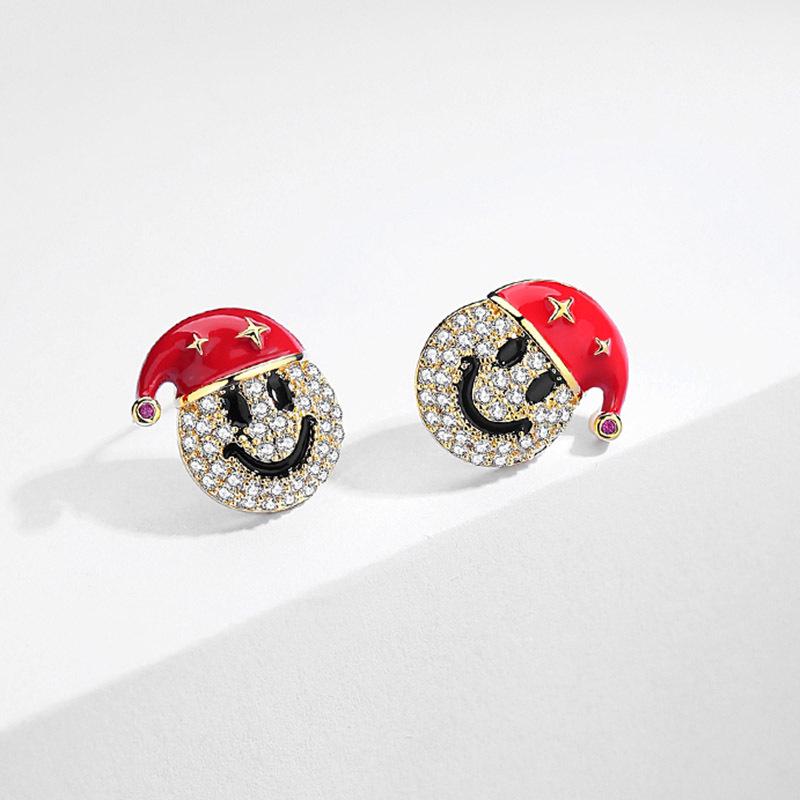 New S925 Silver Needle Christmas Collection Asymmetrical Earrings: Sweet & Cute Holiday Gifts for Women