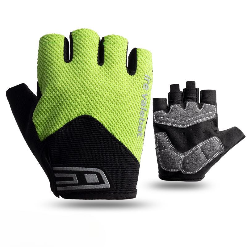 Sport Buiten Fiets Handschoenen Halve Vinger Antislip Schokabsorberend en Ademend Uitrusting Sportschool Fietsen Fiets Buiten Fitness L