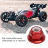 4Pcs RC Car Nuts M4 Aluminum Alloy 4mm Inner Diameter RC Car Accessory for 1 Celsius 10 Remote Control Vehicle