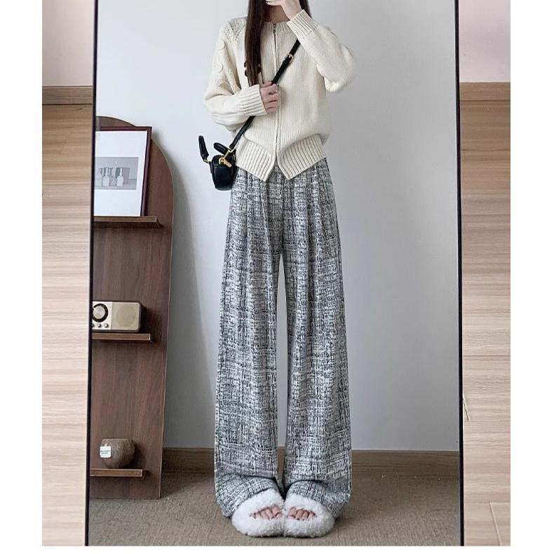 

Розовые широкие брюки для женщин, прямые повседневные удобные брюки M чёрный