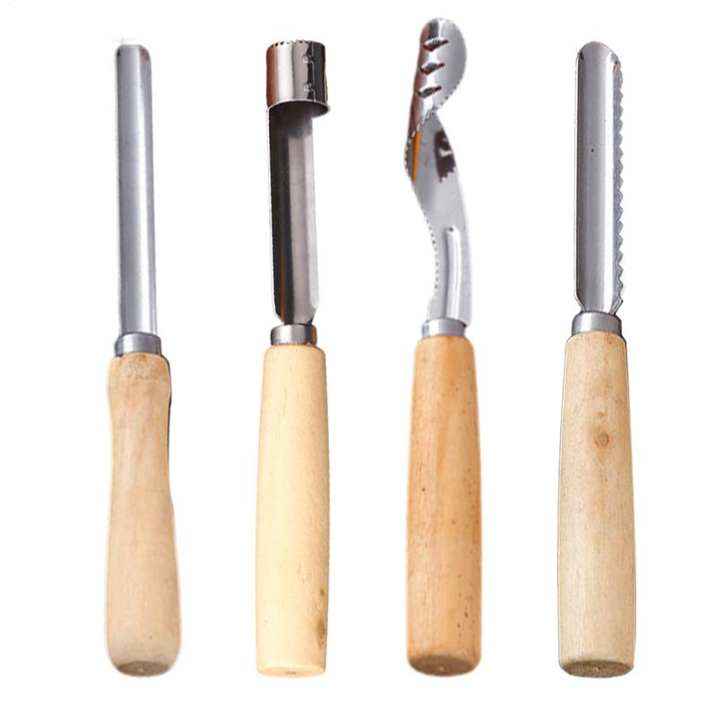 Entkerner Werkzeug Küche Edelstahl Birnenentkerner Rutschfest Manuell Küchenentkerner mit Holzgriff zum Obstschneiden Kochen Salat