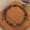 Fashion Boho Adjustable Jewelry Braiding Strap Bracelet Black Crystal Stone Beaded Bracelet For Women Accessory Jewelry