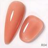 2-in-1 Nude Transparent Gel Nail Polish: Base & Top Coat