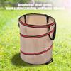 37.8L Collapsible Leaf Trash Can Reinforced Steel Spring Oxford Cloth Collapsible Container Small Size