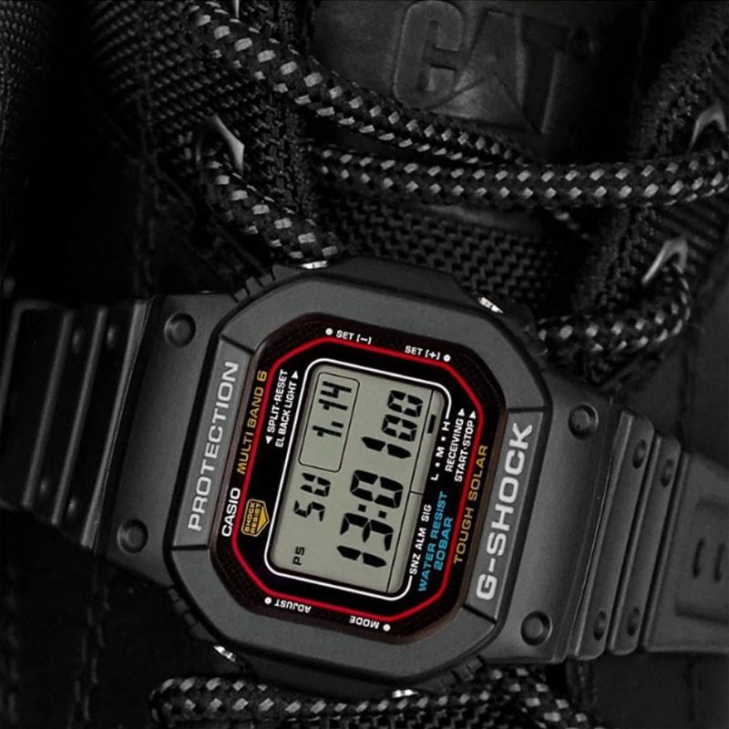 G-Shock Casio G-SHOCKBABY-G series retro cool small square LCD display shockproof and waterproof watch Japanese and Korean GW-M5610-1BGD-560-1PRD