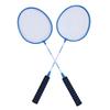 2 STÜCK Badmintonschläger für Erwachsene Jugendliche Eisenlegierung Anti-Rutsch Badmintonschläger Set mit Nylon