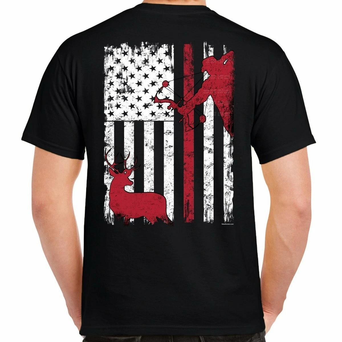 Rebel Hunters Bow Hunting Flag T-Shirt XXL