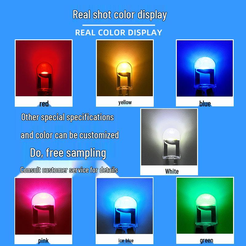 LED T10 Transparent Crystal Car Parking Light: High Brightness COB Reading & License Plate Light W5W